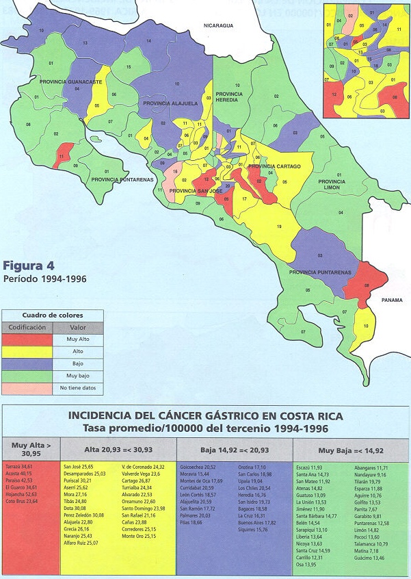 Mapa De Cantones De Costa Rica
