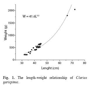 Catfish Growth Rate Chart